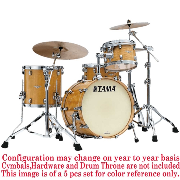Tama Starclassic Maple MES1455B VGLM 6 Pcs 22" Drum Shell Pack Exotic Lacquer Finish Gloss Natural Movingui ME42TZBSV+MEF1414BV+MES1455B-VGLM