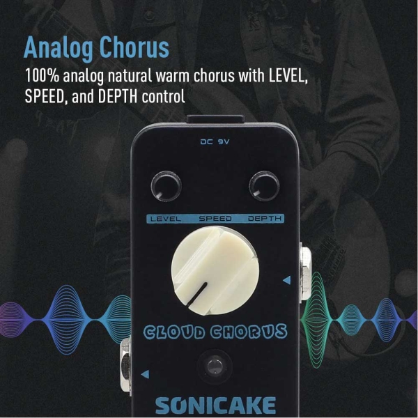 SONICAKE QSS-04 Cloud Chorus Classic Analog BBD Chorus Mini Stompbox Guitar Effects Pedals