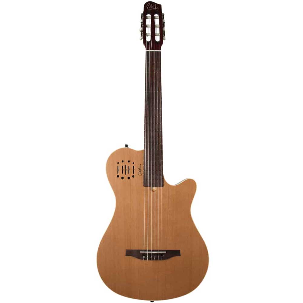 Godin Multiac Grand Concert Encore Natural Dual Source electronics with under-saddle Electro Acoustic Classical Guitar with Gig bag