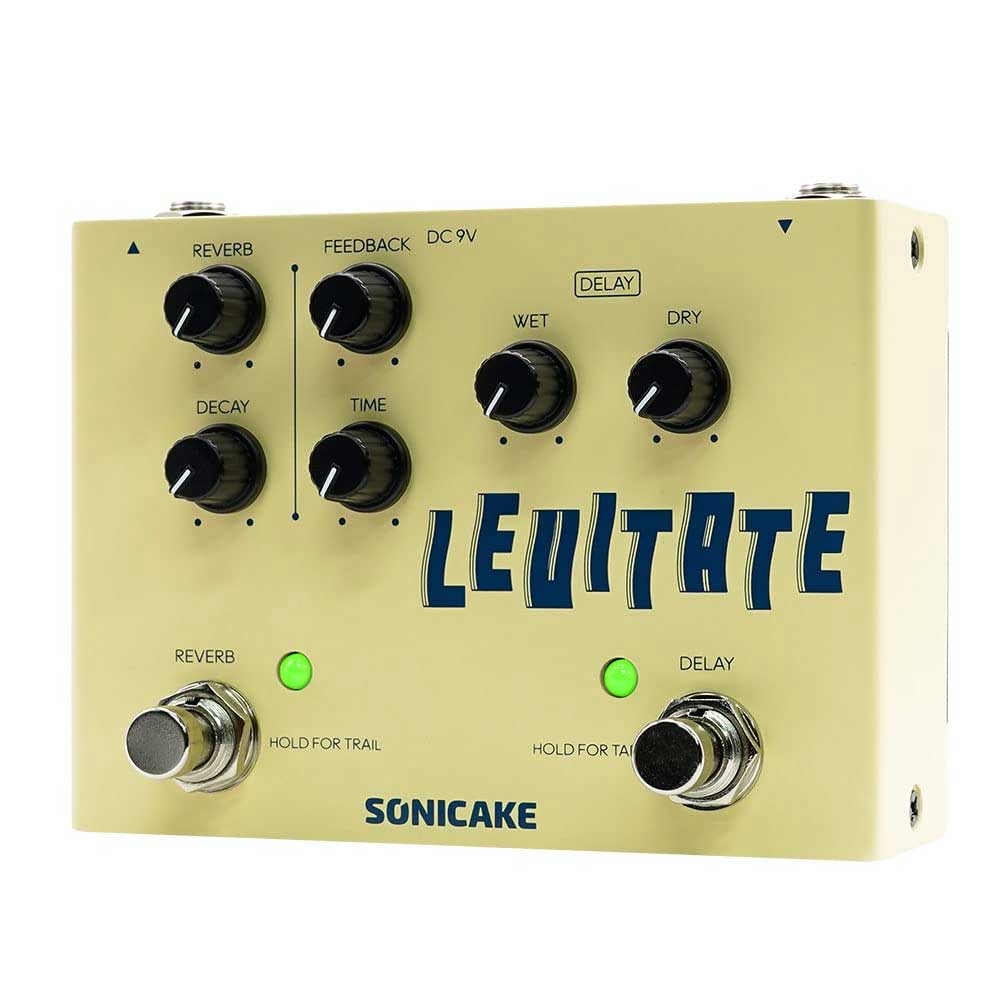 SONICAKE QDS-02 Levitate Digital Delay and Reverb Guitar Pedal 2 in 1 Guitar Effects Pedal