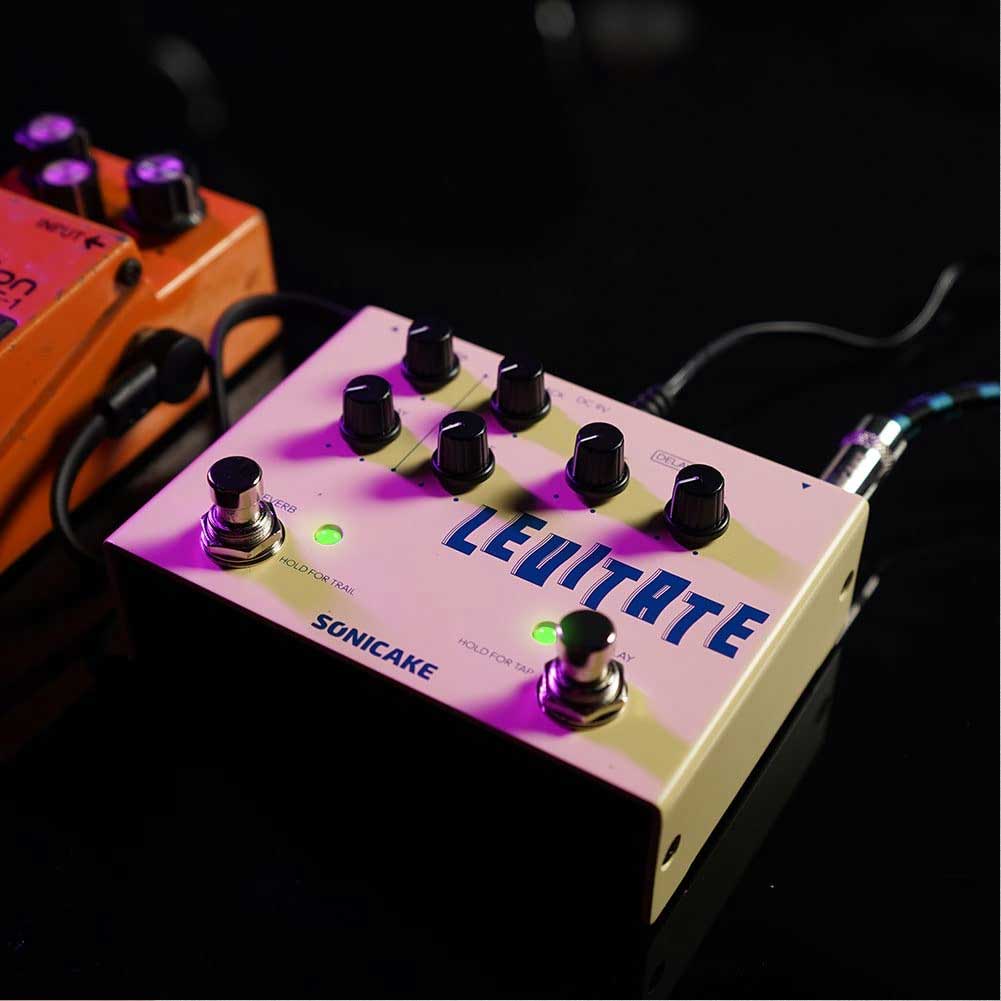 SONICAKE QDS-02 Levitate Digital Delay and Reverb Guitar Pedal 2 in 1 Guitar Effects Pedal