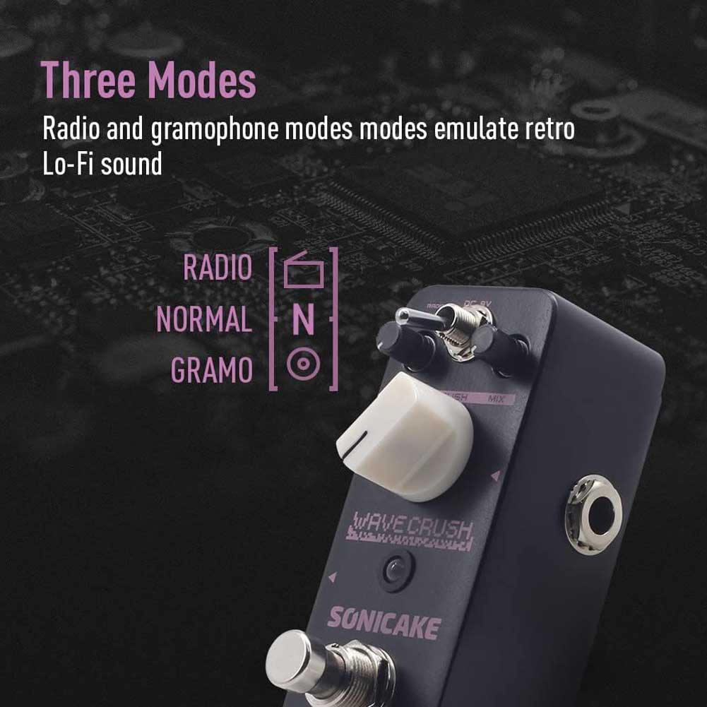 SONICAKE QSS-20 Wave Crush Digital Bitcrusher Reducer Guitar Effects Pedal Synth Synthesizer LoFi True Bypass