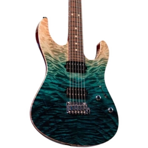 Suhr Modern Set Neck Teal Fade Limited Edition with Suhr Deluxe Hardshell Case