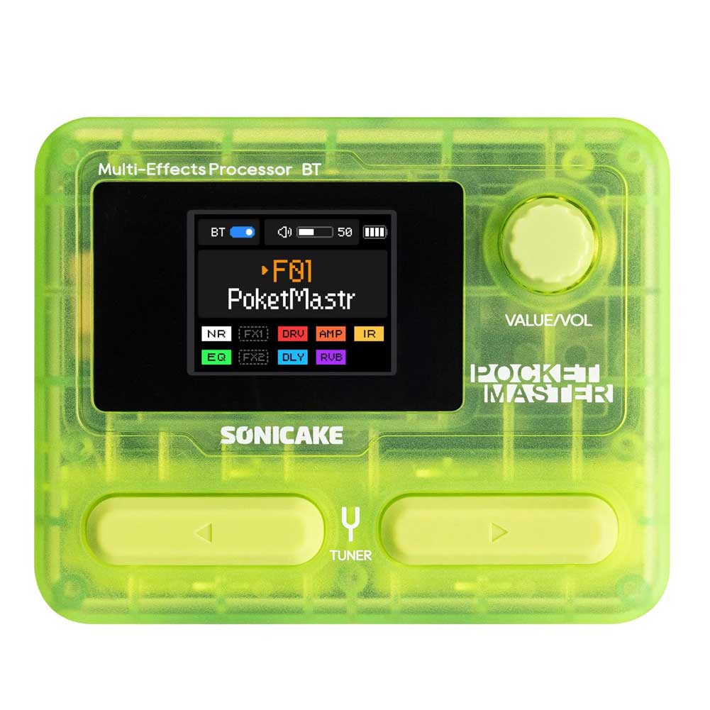 SONICAKE QME-10 TGN Pocket Master Compact Guitar Multi Effects Processor with Built-in lithium battery
