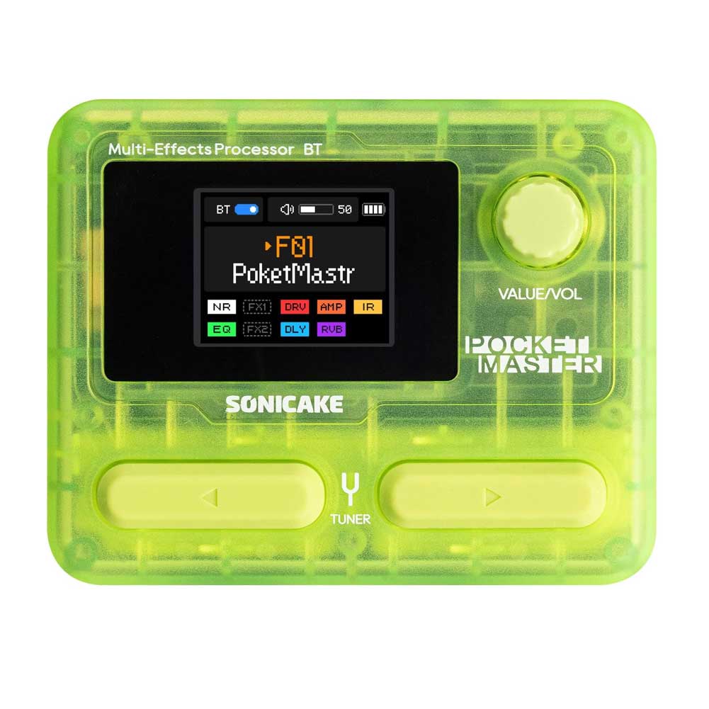 SONICAKE QME-10 TGN Pocket Master Compact Guitar Multi Effects Processor with Built-in lithium battery