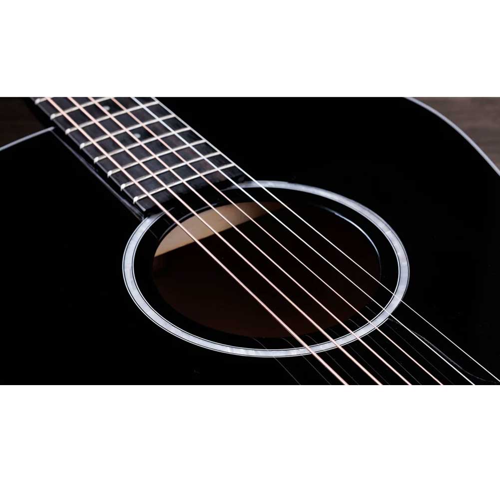 Taylor 217e BLK Plus Grand Pacific Electro Acoustic Guitar with durable AeroCase