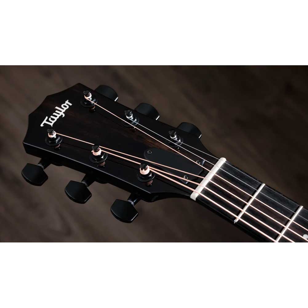 Taylor 217e BLK Plus Grand Pacific Electro Acoustic Guitar with durable AeroCase