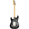 Fender Japanese Black Paisley Stratocaster Limited Edition SSS Maple Fingerboard with Gig Bag 5630102337