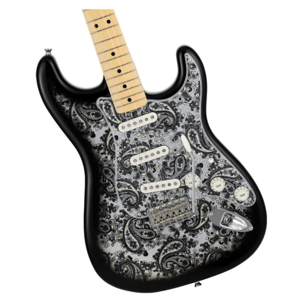 Fender Japanese Black Paisley Stratocaster Limited Edition SSS