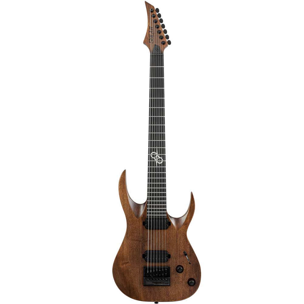 Solar A1.7AN-29+ S series A Type Aged Natural Matte Evertune Bridge Electric Guitar 7 String with Gig Bag