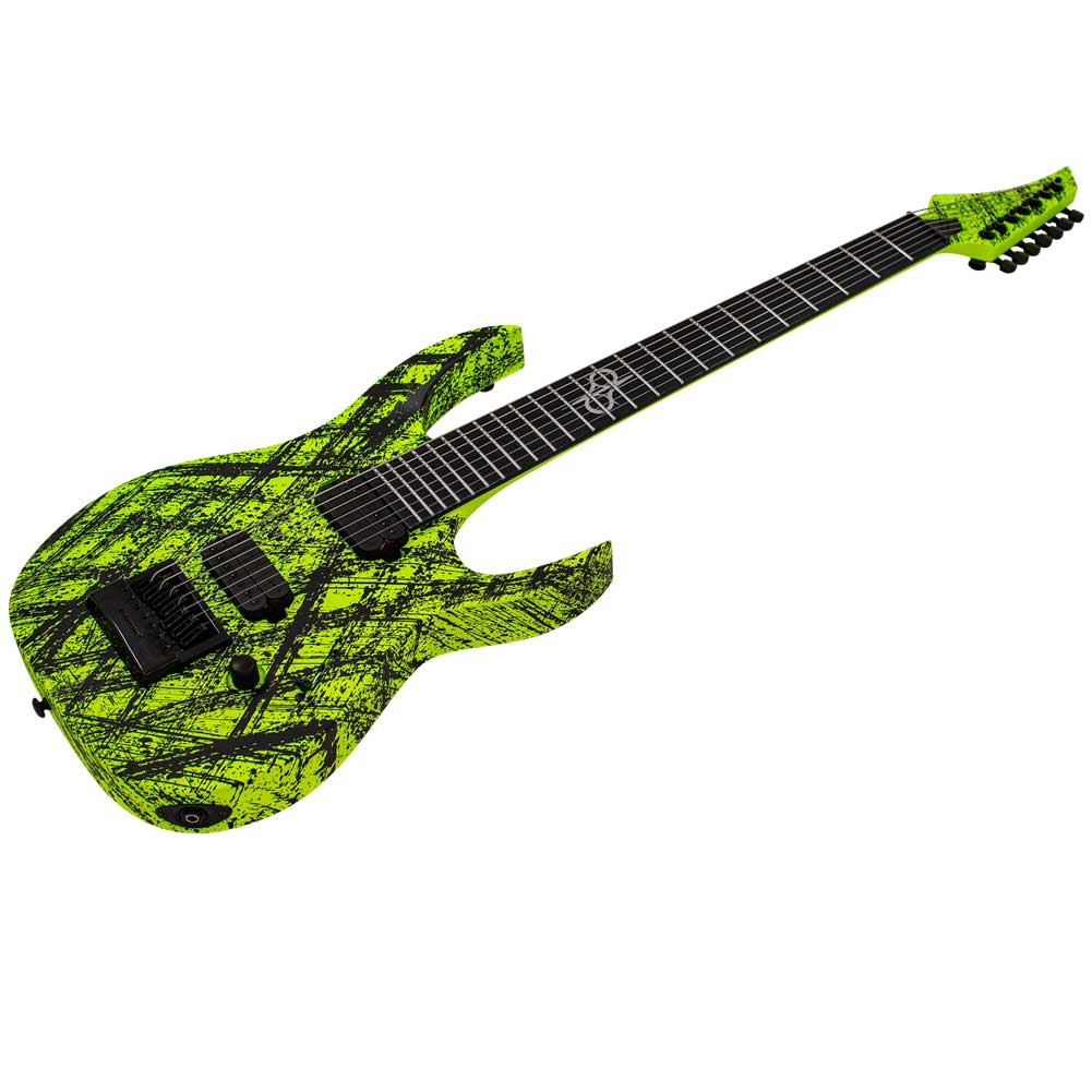 Solar A1.7LN Canibalismo+ S series A Type Lemon Neon Matte Electric Guitar 7 String with Gig Bag