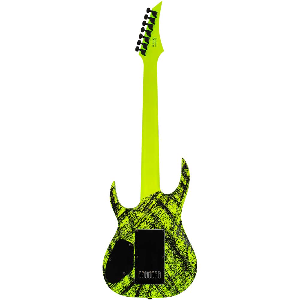 Solar A1.7LN Canibalismo+ S series A Type Lemon Neon Matte Electric Guitar 7 String with Gig Bag