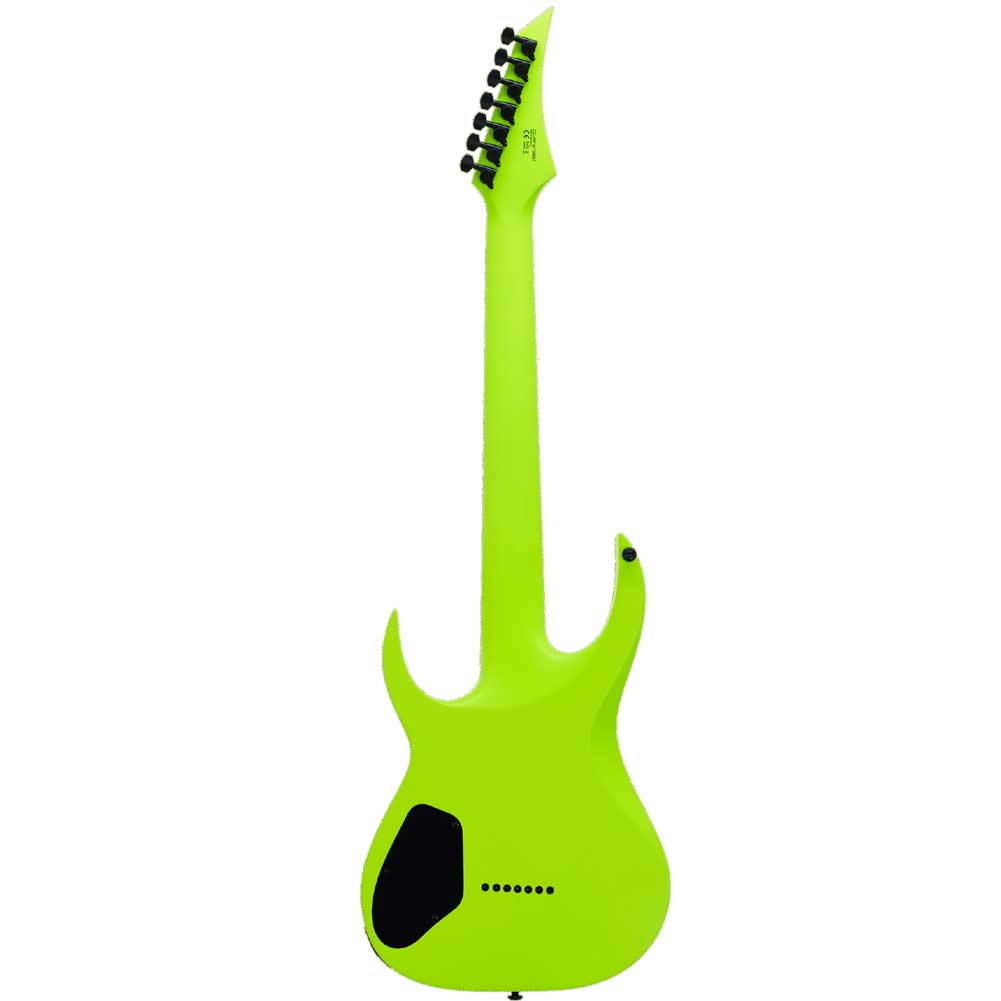 Solar A2.7 S series A Type Lemon Neon Matte Electric Guitar 7 String with Gig Bag