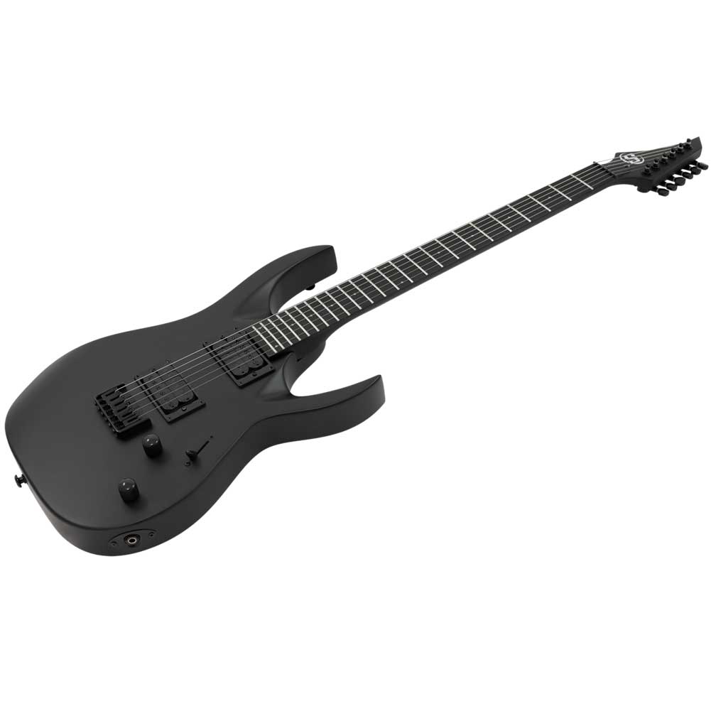 Solar AB4.6C S series Carbon Black Matte Electric Guitar 6 String with Gig bag