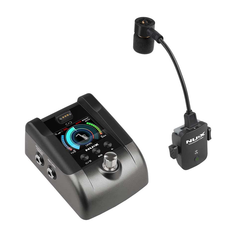 NUX B-6 Pro 2.4 GHz Wireless System for Brass Wind Instruments with case