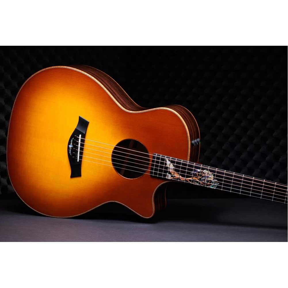 Taylor Custom #34 C14ce B4034 Grand Auditorium Expression System 2 with TaylorSense Electro Acoustic Guitar with Taylor Deluxe Brown Hardshell Case