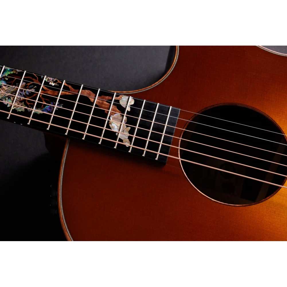 Taylor Custom #34 C14ce B4034 Grand Auditorium Expression System 2 with TaylorSense Electro Acoustic Guitar with Taylor Deluxe Brown Hardshell Case