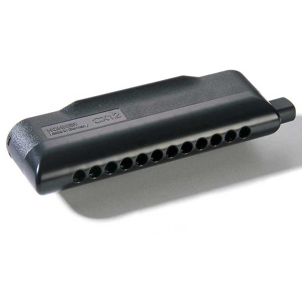 Hohner Chromatic CX12 Black Harmonica with Case Hohner Chromatic CX12 Black Harmonica with Case
