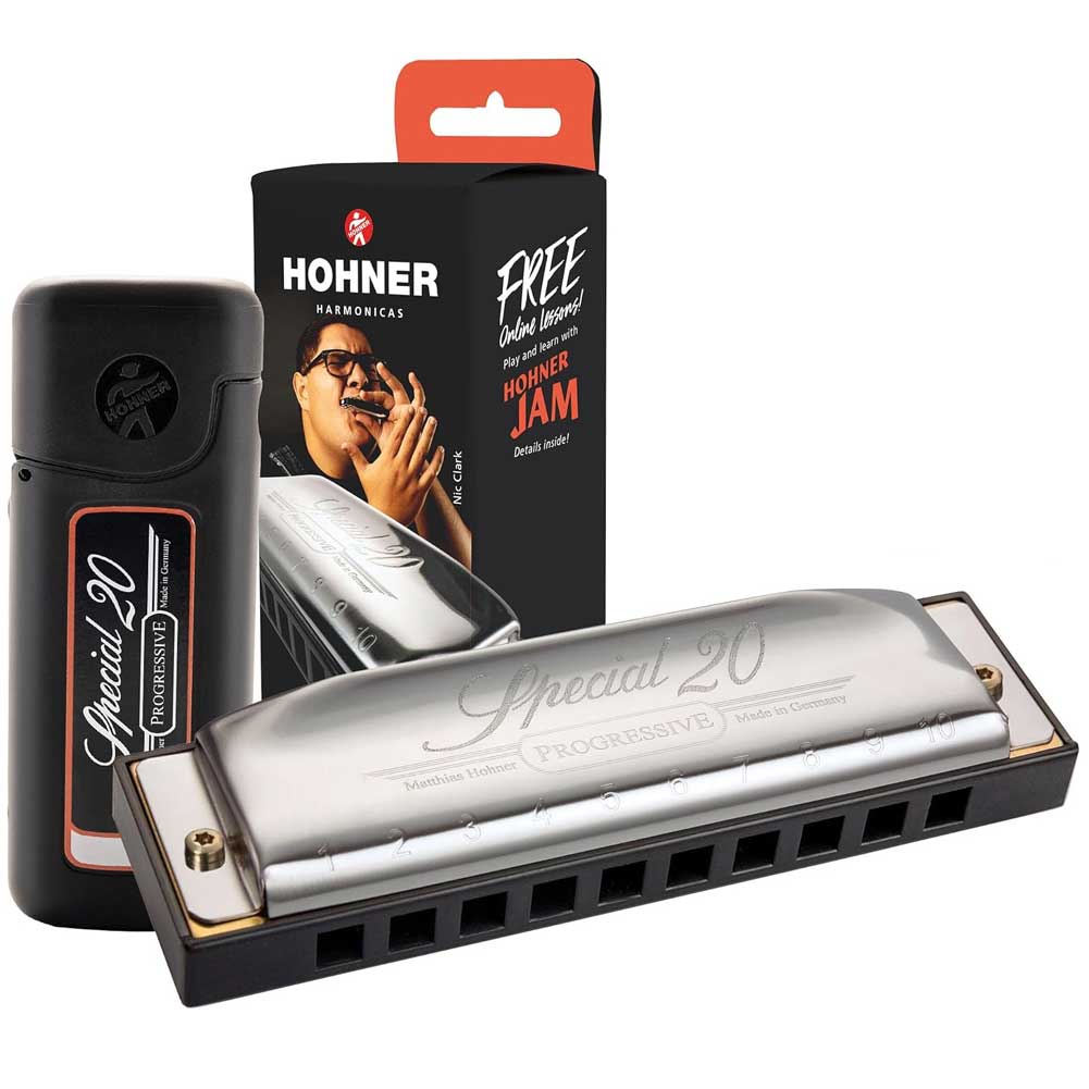 Hohner Special 20 Major Progressive Series Diatonic 10 Hole Harmonica with Case Hohner Special 20 Major Progressive Series Diatonic 10 Hole Harmonica with Case
