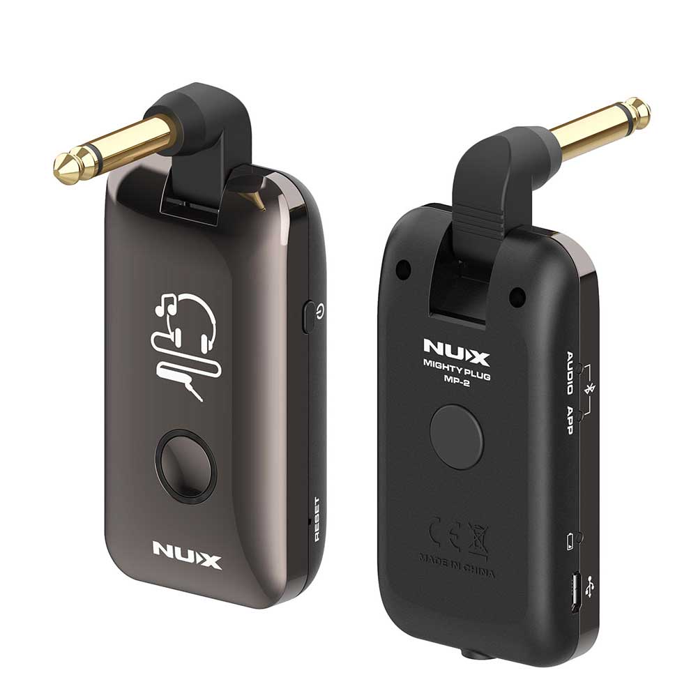 NUX Mighty Plug MP-2 Guitar and Bass Modeling Headphone Amplug with Bluetooth