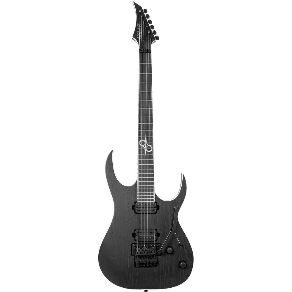 Solar S1.6FRBOP+ S series A Type Black Open Pore Matte Electric Guitar 6 String with Gig Bag Solar S1.6FRBOP+ S series A Type Black Open Pore Matte Electric Guitar 6 String with Gig Bag