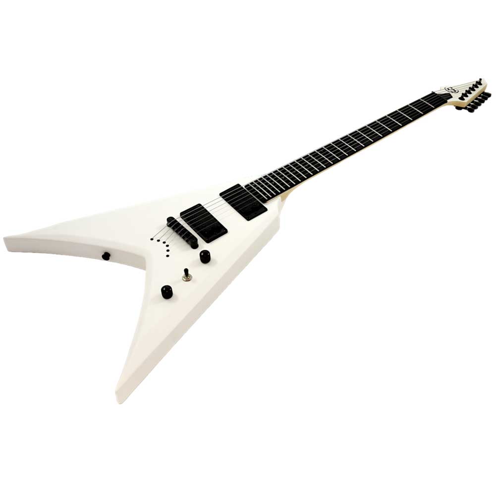 Solar VB4.6W S series VB Type White Electric Guitar 6 String with Gig Bag Solar VB4.6W S series VB Type White Electric Guitar 6 String with Gig Bag