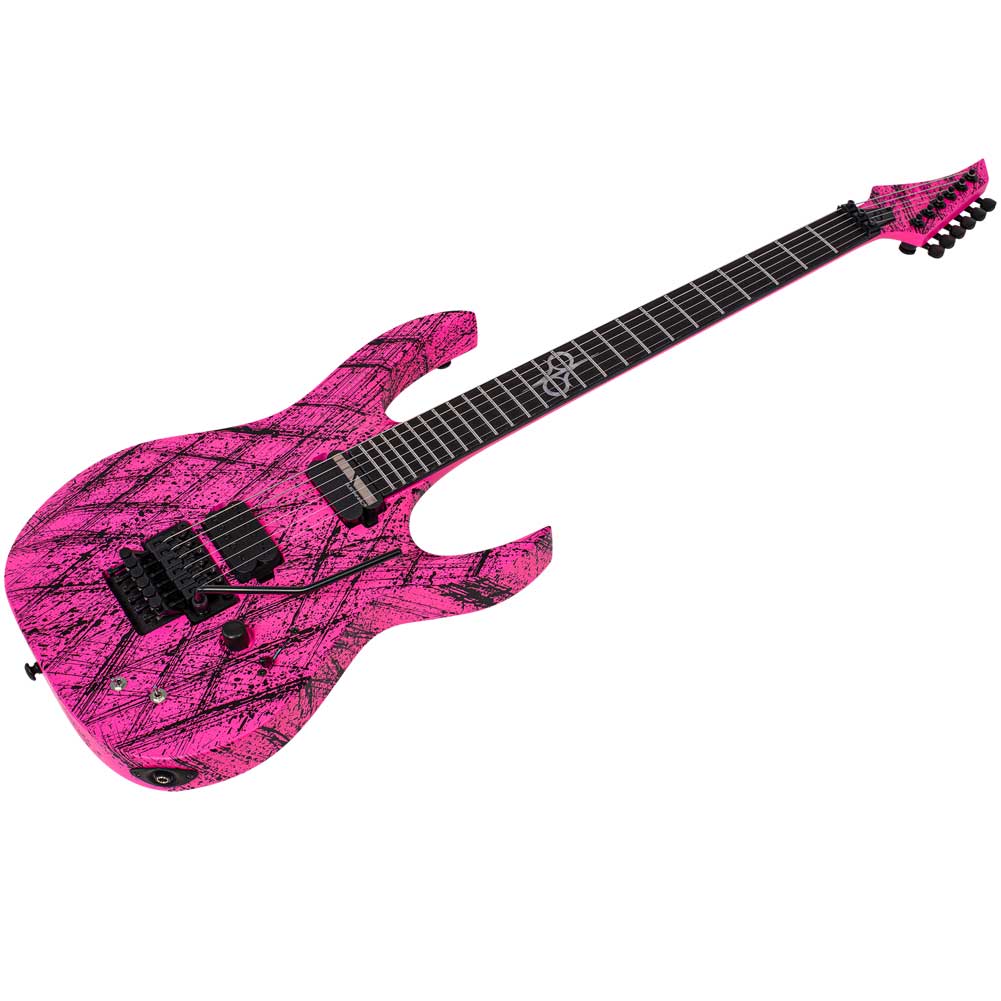 Solar A1.6FRPN Canibalismo Sustainiac+ S series A Type Pink Neon Canibalismo Electric Guitar 6 String with Gig Bag
