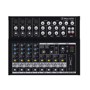 Mackie Mix12FX 12-channel Mixer with 4 Mic Preamps 4 Stereo Channels EQ and Digital FX