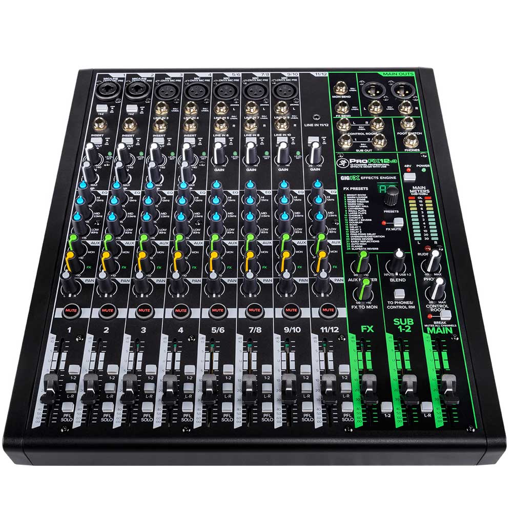 Mackie ProFX12v3 12-channel Mixer with USB and Effects