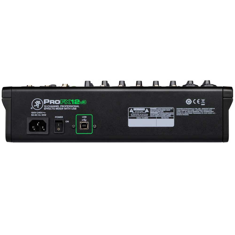 Mackie ProFX12v3 12-channel Mixer with USB and Effects