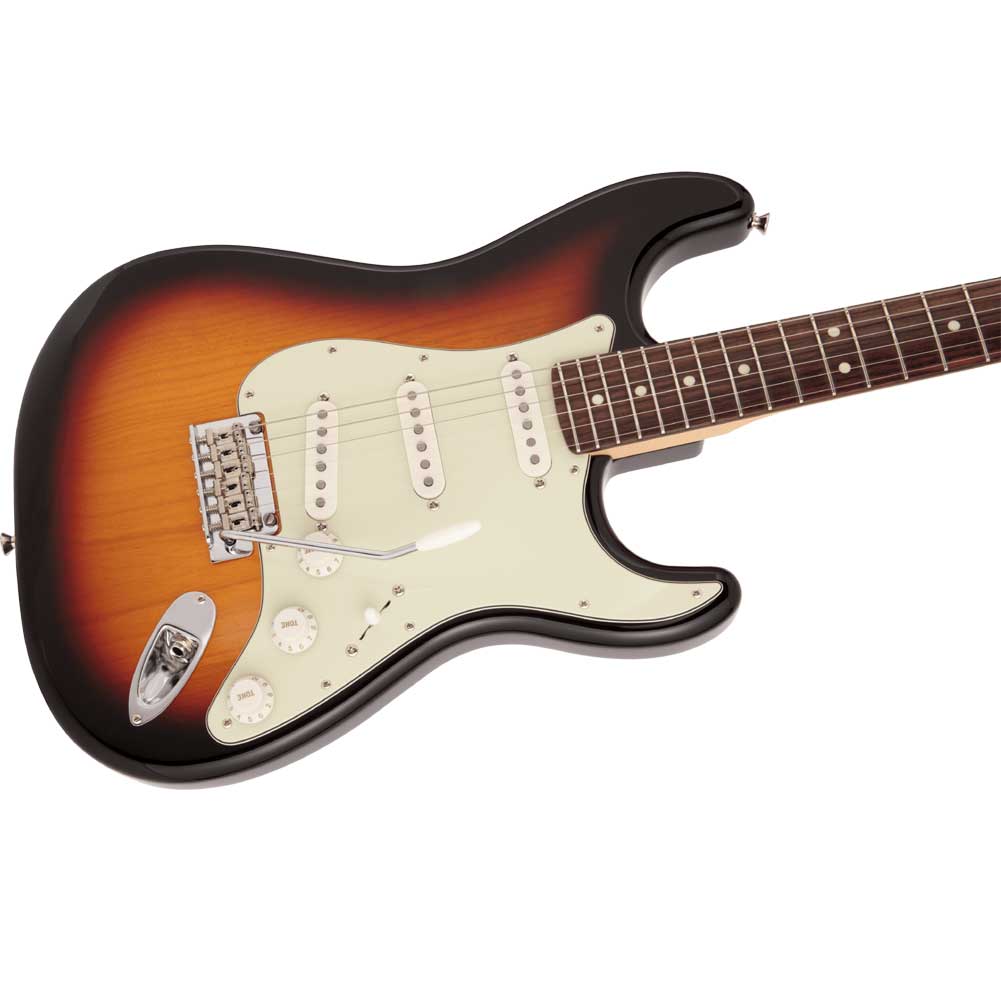 Fender Japanese Hybrid II Stratocaster Rosewood Fingerboard SSS Electric Guitar with Gig Bag 3-Color Sunburst 5661100300