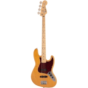 Fender Japanese Hybrid II Jazz Bass Maple Fingerboard SS 4 String Bass Guitar with Gig Bag Vintage Natural 5662102307
