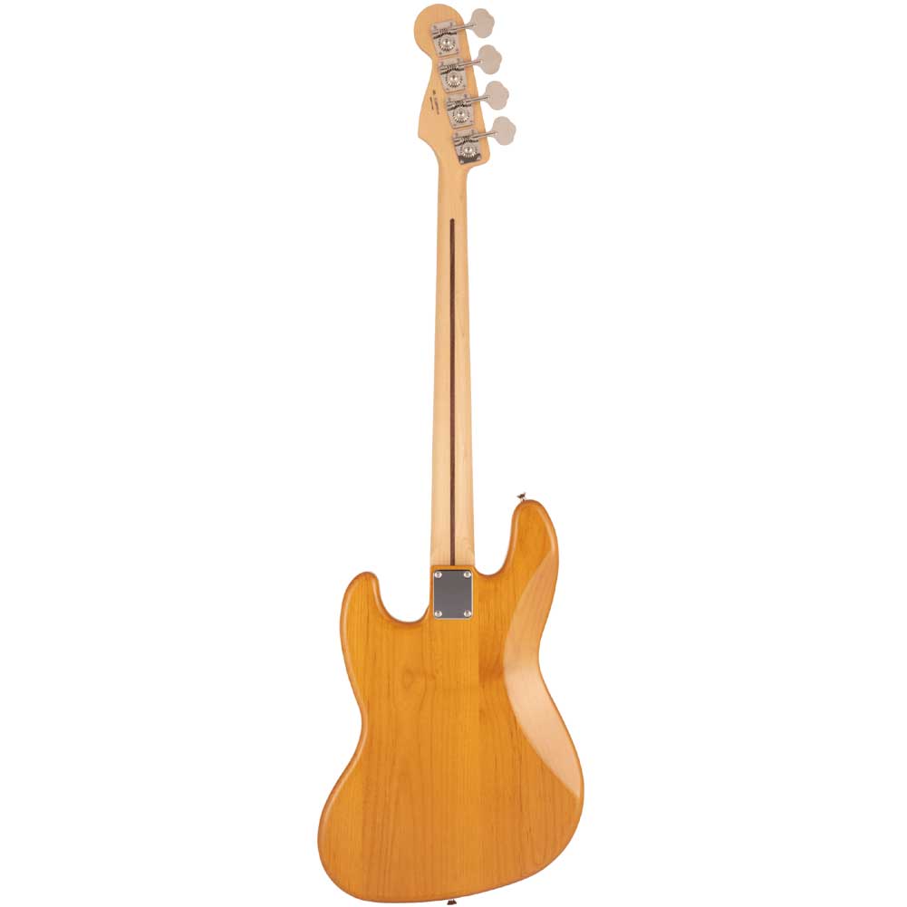 Fender Japanese Hybrid II Jazz Bass Maple Fingerboard SS 4 String Bass Guitar with Gig Bag Vintage Natural 5662102307
