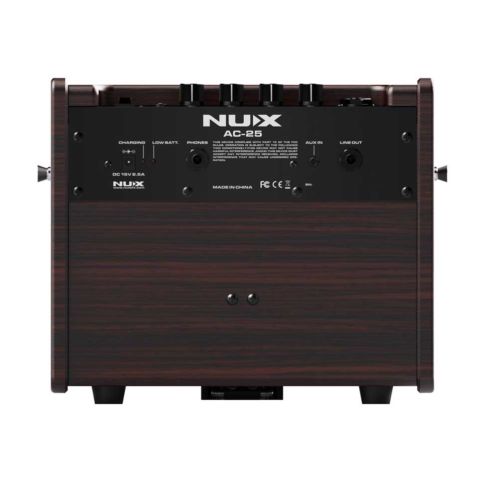NUX AC-25 25-watt 1 x 6.5-inch Built-in Battery and Bluetooth Acoustic Guitar Combo Amp NUX AC-25 25-watt 1 x 6.5-inch Built-in Battery and Bluetooth Acoustic Guitar Combo Amp