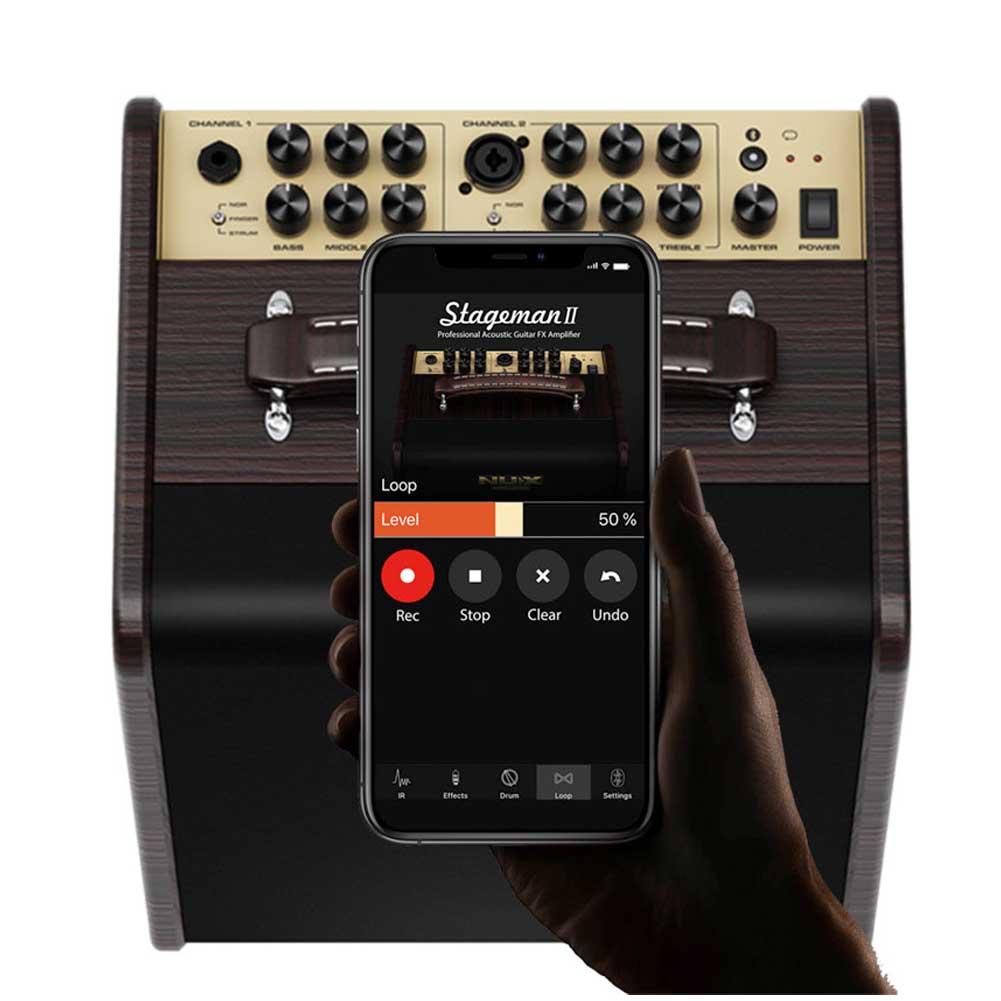 Stageman II Mobile App 12 effects, 8 IRs, and 6 signal block routings