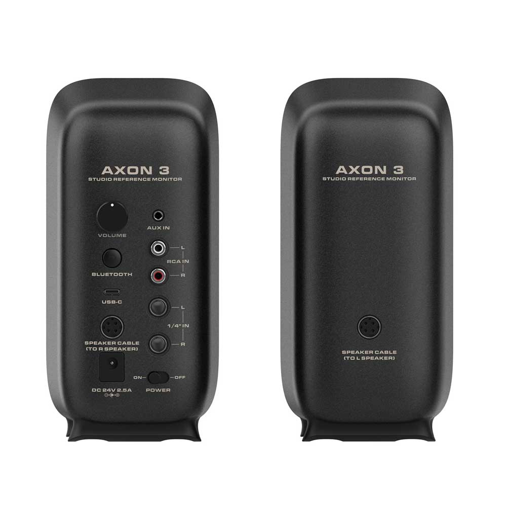 NU-X Axon 3 Black NFM-03 Nearfield Studio Monitors Compact Reference Quality Speakers