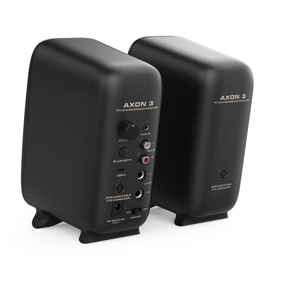 NU-X Axon 3 Black NFM-03 Nearfield Studio Monitors Compact Reference Quality Speakers