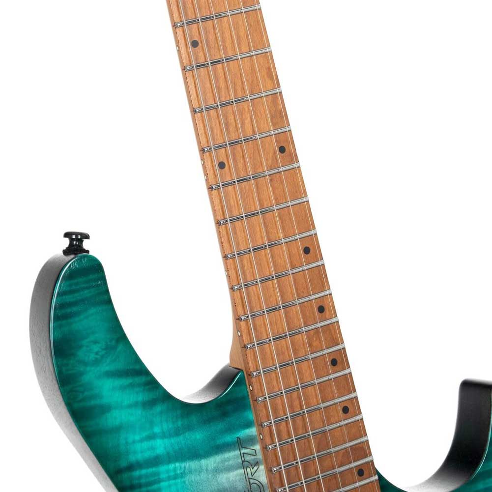 Cort Space G6TR SGLG Headless Multiscale Electric guitar in Semi Gloss finish with Gig Bag