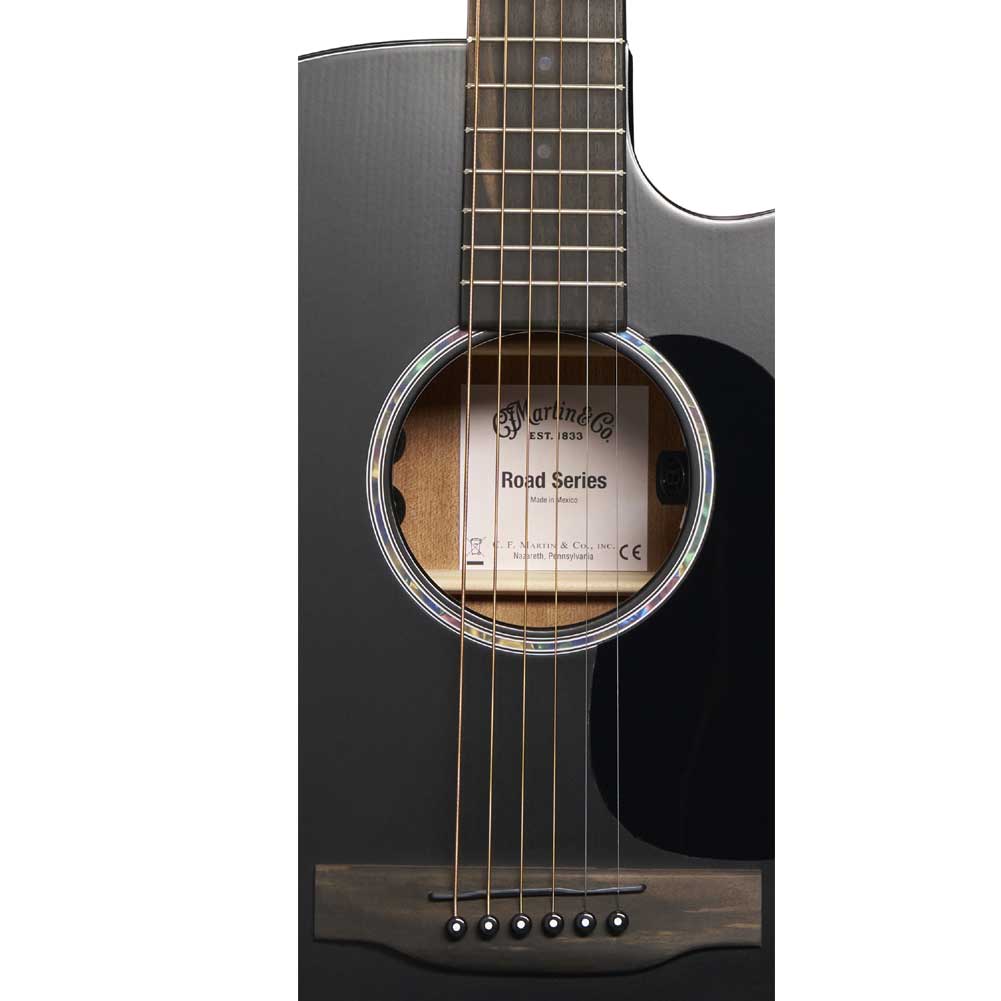 Martin Road Series DC-10E Modern Black Electro Acoustic Guitar with Gig Bag 11DC10EMODBLACK