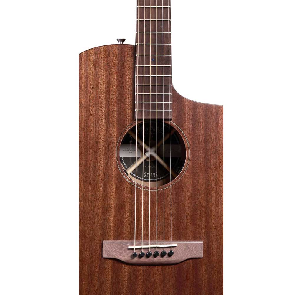 Martin Road Series SC-10E Natural Modern Sapele Electro Acoustic Guitar with Gig Bag 11SC10EMODSAPELE Martin Road Series SC-10E Natural Modern Sapele Electro Acoustic Guitar with Gig Bag 11SC10EMODSAPELE