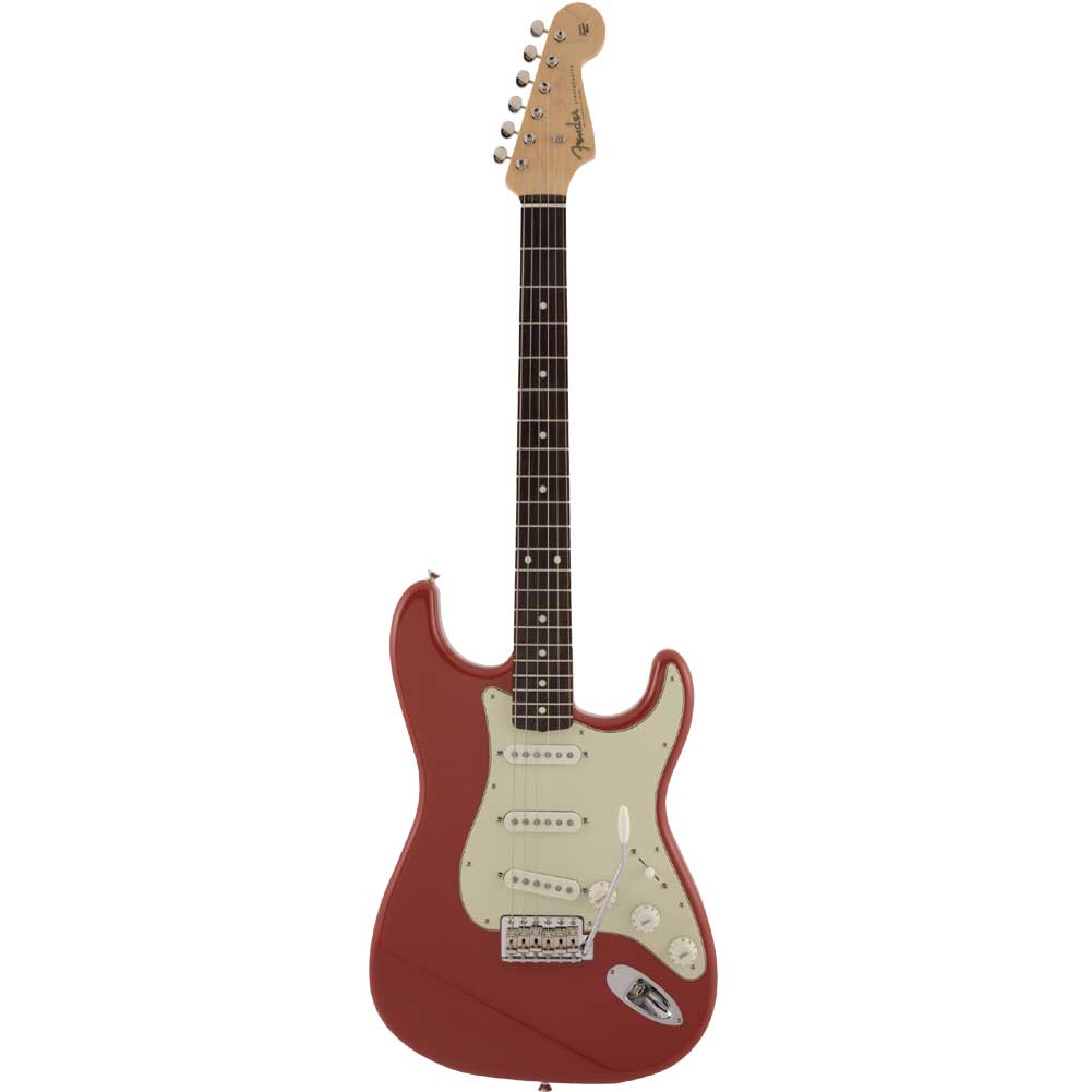 Fender Japanese Traditional II 60s Stratocaster Rosewood Fingerboard SSS Electric Guitar with Gig Bag Fiesta Red 5361200340