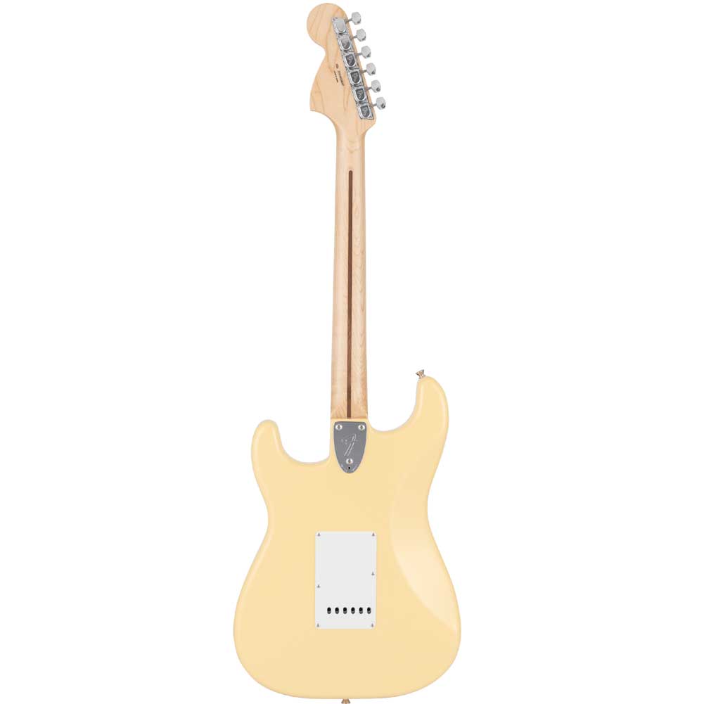 Fender Japanese Traditional II 70s Stratocaster Maple Fingerboard SSS Electric Guitar with Gig Bag Vintage White 5381302341