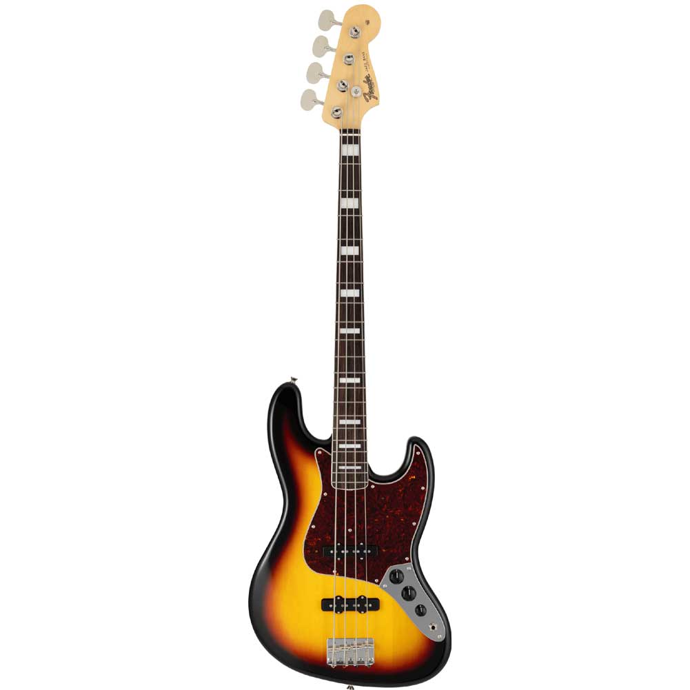 Fender Japanese Traditional II Late 60s Jazz Bass Rosewood Fingerboard SS 4 String Bass Guitar with Gig Bag 3-Color Sunburst 5360200300