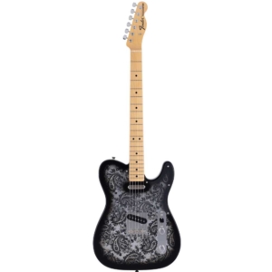 Fender Japanese Black Paisley Telecaster Limited Edition SS Maple Fingerboard with Gig Bag 5631102337
