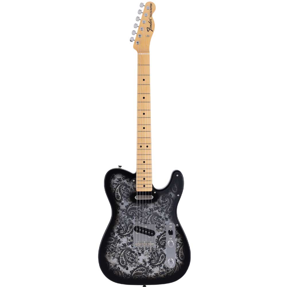 Fender Japanese Black Paisley Telecaster Limited Edition SS Maple Fingerboard with Gig Bag 5631102337