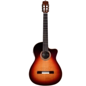Cordoba Fusion Orchestra CE Tear Drop Burst Crossover Nylon String Electro Acoustic Classical Guitar 99-750-0080