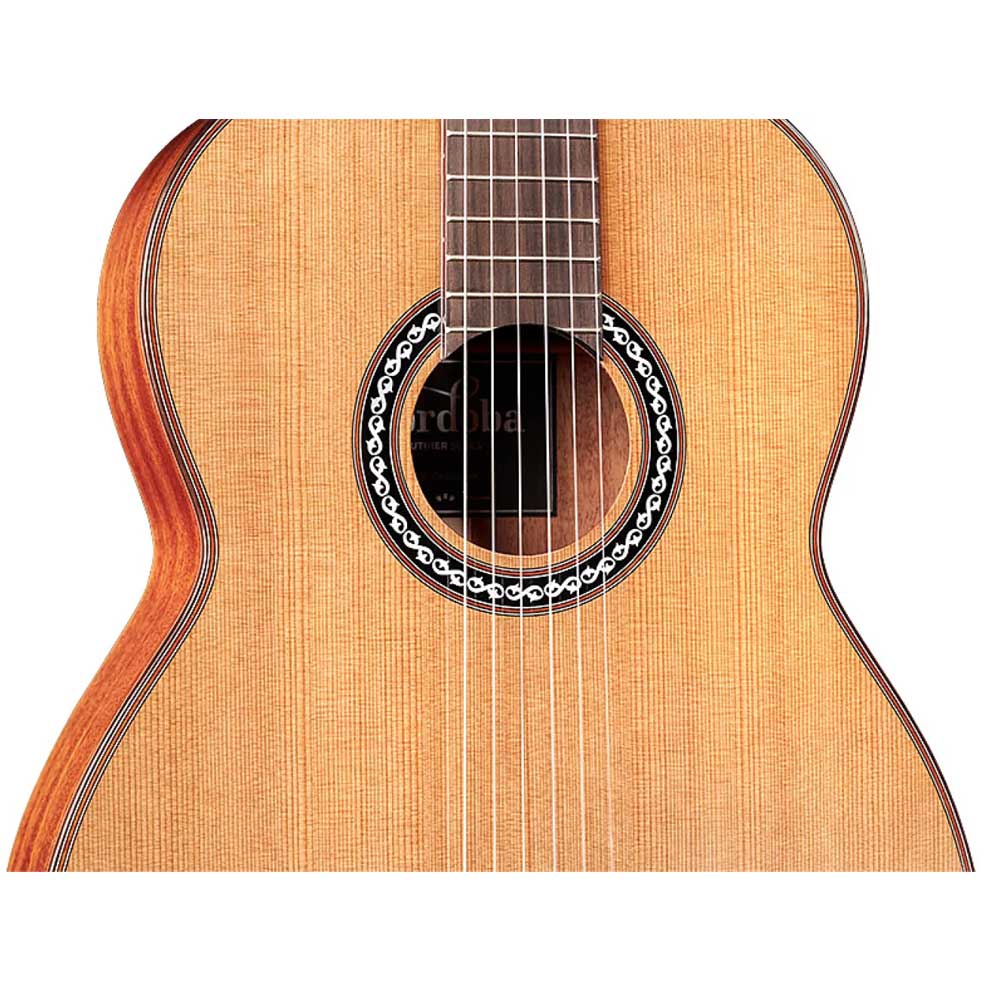Cordoba C9 Crossover Cedar Top Nylon String Acoustic Classical Guitar with Cordoba Polyfoam Case 99-753-0010