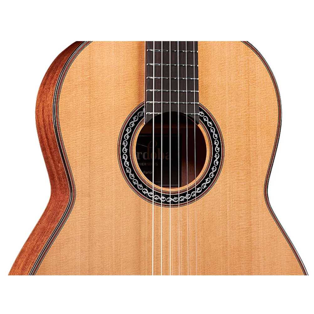 Cordoba C9 Parlor Cedar Top 7/8 size Nylon String Acoustic Classical Guitar with Gig Bag 99-753-0130