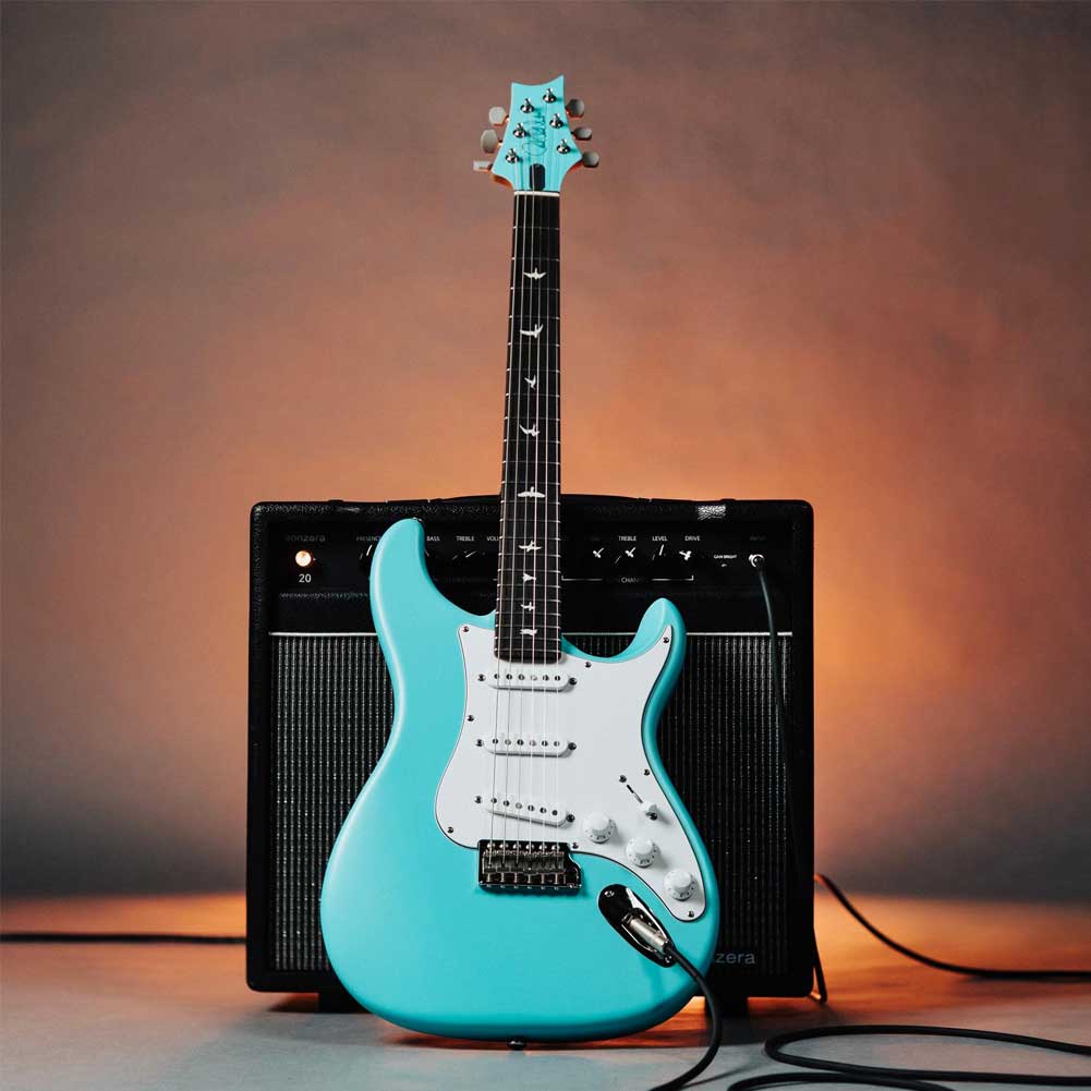 PRS Silver Sky Wild Blue John Mayer Limited Edition Electric Guitar with Premium Gig Bag