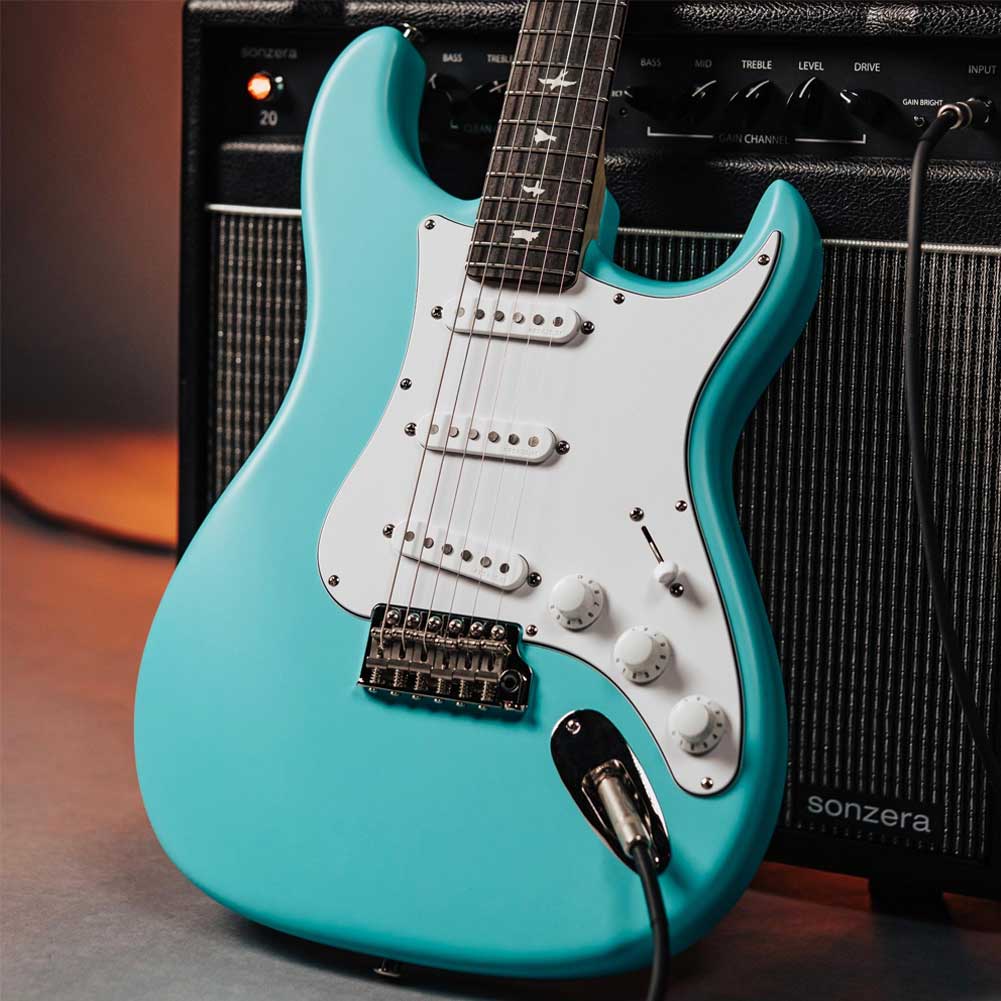 PRS Silver Sky Wild Blue John Mayer Limited Edition Electric Guitar with Premium Gig Bag